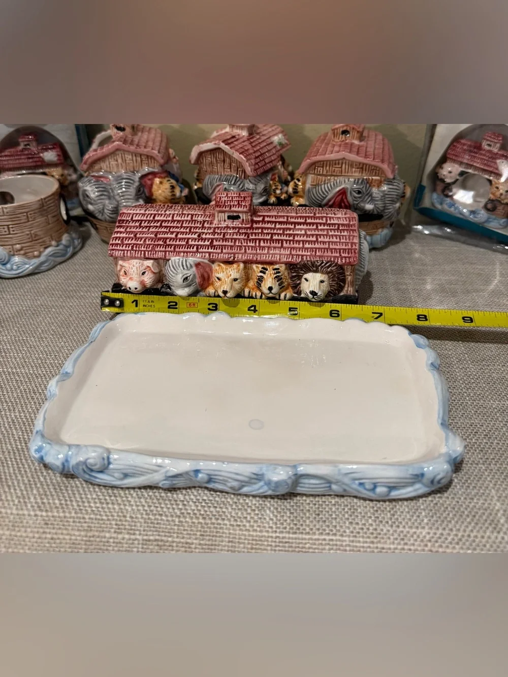 Vintage Wang's International & CBK Noah’s Ark Ceramic Serving Set